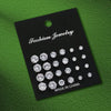 12 Pairs Set Stainless Steel Stud Earrings with Zircon Buds Round Earrings Unisex Jewelry Gifts - Image 8