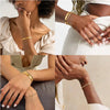 Stackable Gold Bracelets Bangles for Women Girls Gold Plated Cubic Zirconia Tennis Bracelet Stainless Steel Jewelry Gifts - Image 3