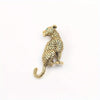 Metal Animal Brooches Set Cat With Fish Charm Dachshund Dog Lion Leopard Fox Rhinestone Lapel Pins Retro Clothing Decor Badge - Image 11