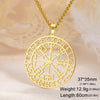 Vegvisir Pendant Necklace Nordic Runes Compass Necklace Protection Amulet Stainless Steel Jewelry - Image 8