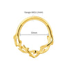 Titanium Branch Thorn Septum Clicker Nose Ring Helix Cartilage Daith Hoop Earring Piercing for Women Men - Image 7