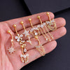 1pcs Faux Fake Belly Piercing Flower Butterfly Dangling Fake Belly Button Pircing Clip On Umbilical Navel Cartilage Earring Clip - Image 22