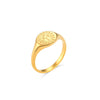 Creative Eagraved Facial Expression of Moon Sun Star Gold Plated Ring Stainless Steel Godness Signet Ring - Image 8