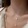 Heart Pendant Choker Necklace with Adjustable Chain - Image 4