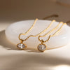 Oval Horse Eye Shape Zircon Pendant Necklace For Women Gold Plated Stainless Steel Necklace Jewelry Gift - Image 6