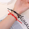 Lucky Red Thread Bracelets Handmade Black Red Thick Rope Knot Bracelet Adjustable Chain Jewelry Couple Gift Friendship Bracelets - Image 3