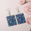 Round Black Acrylic 3D Printing Women's Leaf Earrings Dangle Vintage Casual Lightness Elegant Jewelry Daily Wear Accessories - Image 14