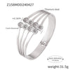 eye-catcher Carving Design Stainless Steel Bangle For Women Bracelet Charm Jewelry Wedding Banquet Gift - Image 8