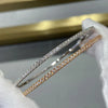 Famous Quclity Sliver Jewelry Bangle For Women Zircin Classic Silver Bangle Jewelry - Image 1