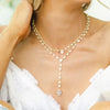 Geometric CZ Station Link Chain Choker Sexy Long Lariat Women Necklace Iced Out Zirconia Jewelry - Image 3