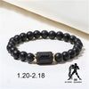 Zodiac Bracelets For Women Men Matte Black Agate Beads Wristbands Couple Gifts Jewelry Beaded Bracelets - Image 11