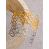 Distinctive Stainless Steel Oval Hollow Wide Wrist Cuff Bracelet Bangle Metal Exaggerated Jewelry Gift - Image 4