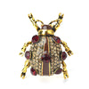 cartoon rhinestonne studded seven star ladybug brooch alloy enamel beetle men's women's clothing pin - Image 17
