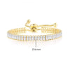 Simple Tennis Bracelet For Women Rectangle Zircon Silver Color Adjustable Bracelets On Hand Friend Gift Jewelry - Image 7