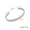 Gold Plated Titanium Steel Bracelet Irregular Concave Convex Hammer Surface Non Allergic Bangle Jewelry for Women - Image 6