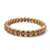 6x8mm Enamel Crystal Bracelets For Women Gold Color Zirconia Rhombus Bead Elastic Bangle - Image 24