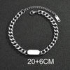 Personalized Bracelet For Men Women Stainless Steel Multi Styles Blank Nameplate Heart Bracelet Party Jewelry Gift - Image 12