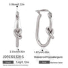 Ball Pendant Earrings Stainless Steel Gold Plated Jewelry Gift Ring Hoop Earrings For Women - Image 27