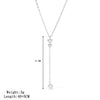 Stainless Steel Y-Shape Tassel Pendant Necklace Gold/Silver Tone Multi-Crystal Minimalist Jewelry for Women - Image 7