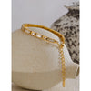Shiny Cubic Zirconia Chain Bracelet Bangle Stainless Steel Jewelry - Image 6