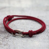 Simple Style Double Layered Marine String Bracelet For Men Women Sliding Adjustable 3mm Thin Rope Nautical Braclet Pulseria - Image 15
