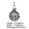 Retro Hollow Without Ball Harmony Ball Chime Bola Necklace Pendant For Pregnancy Copper Gold Plated Wishing Ball - Image 8
