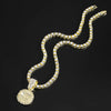 Delicate Shiny Last Supper Pendant Necklace Men's Jewelry Match Iced Out 4mm Tennis Chain Men Hip Hop Style Women Gift - Image 3