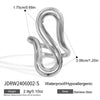 Minimalist Asymmetric Hollow Ring in Stainless Steel - Image 7