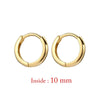 Two-Piece Mini Hoop Piercing Earrings in Gold-Tone Silver-Tone or Rose Gold-Tone - Image 16