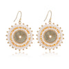 Badu Colorful Round Beaded Drop Earrings For Women Handmade Bohemia Beads Crystal Big Earrings Jewelry Gifts - Image 7