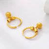 Gold Color Shiny Simple Transport Beads Earring Jewelry for Women Bride Jewelry Birthday Wedding Gifts - Image 3
