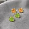 Candy Colored Apple Rhinestone Earrings For Women Fresh And Sweet Fruit Earrings Summer Day Beach Vacation Jewelry - Image 1