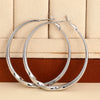 Simple Style Silver Color/Gold Color Big Hoop Circle Earrings For Women Wedding Daily Party Versatile Accessories - Image 1