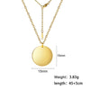 Minimalist Small Round Pendant Necklaces for Women Stainless Steel Gold Color Simple Choker Necklaces Jewelry Gifts - Image 8