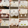 White Women's Dangle Earrings Blooming Flower Acrylic Enamel Butterfly Imitation Pearl Heart Hanging Earrings Elegant Brinc - Image 1
