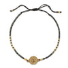 Antique Gold Color Saint Benedict of Nursia Stainless Steel Bracelet Glass Bead Rope Chain for Men Women - Image 3