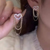 Heart Shape Hoop Earrings Asymmetric Big Earrings for Women Gold Color Party Jewelry Girl Chic Gift - Image 42