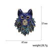 Rhinestone Tiger Head Brooches for Women Unisex Pearl Bear Pins Wolf Lapel Pins Banquet Party Backpack Gifts Jewelry Accessories - Image 16