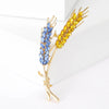 Rhinestone Wheat Ear Brooches for Women Unisex Enamel Wheat Plant Pins Banquet Party Backpack Gifts Jewelry Accessories - Image 7