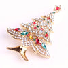 Women Men Christmas Tree Crystal Brooch Badges Elegant Lady Festival Yearl Gift Pin - Image 3