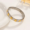 Loe Titanium Steel Elastic Bracelet for Women.Heart Shape.1Pcs.Gold Plated Punk Jewelry.Hip Hop - Image 3