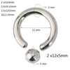 Titanium Captive Bead Rings Pierc Nose Ring large size Earring 12G 2mm 3mm Bcr Hoop Rings punk Piercing Body Jewelry - Image 16