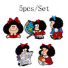 3-10pcs/Set Classic Cartoon Characters Enamel Pin Brooch for Woman Metal Pin Badge Shirt Brooches for Men Woman Jewelry Gifts - Image 14