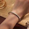 Blue Turquoise Micro-intact Zircon Bracelet Bangle for Women Shiny CZ Tennis Bracelet Delicate Jewelry Gift - Image 6
