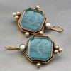 Elegant Vintage Geometric Pearl Pendant Drop Earrings Women Hanging Piercing Earring Wed Bridal Jewelry Gift - Image 6