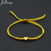 Multicolor Rope Lucky Heart Bracelets Women Men Charm Woven Handmade Bangles Braided Adjustable Buddhism Jewelry - Image 10