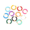 6pcs Colorful Enamel Stainless Steel Earring Hoop For Women Round Circle Huggie Earring Jewelry Supplies - Image 3