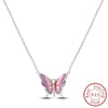 Necklace Silver Butterfly Love Heart Bear Classic Simple Adjustable Necklace For Women Girl Jewelry Gifts - Image 24