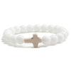 8mm Beads Religious Cross Bracelet for Women Men Natural Turquoise Stone Elastic Link Prayer Bracelet for Boy Girls - Image 11