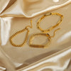 Classic Snake Chain Bracelets Women Gold Plated Stainless Steel Cuban Chain Bracelet Female Gifts Jewelry - Image 5